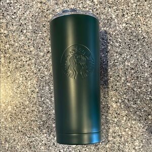 Starbucks Deep Green Tumbler with Clear Lid